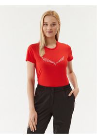 Salewa T-Shirt 027019 Czerwony Regular Fit. Kolor: czerwony. Materiał: syntetyk #1