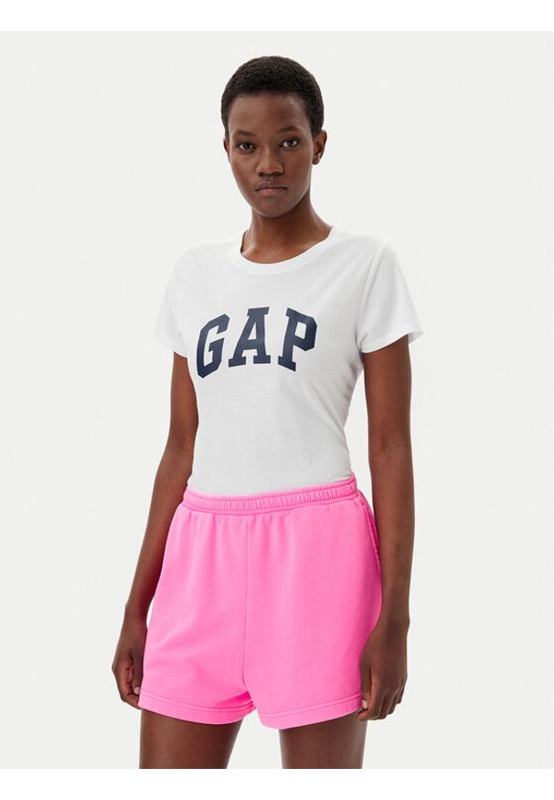 GAP - Gap T-Shirt 729555-12 Biały Regular Fit. Kolor: biały. Materiał: bawełna