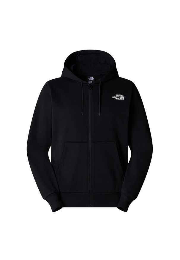 Bluza The North Face Simple Dome Full Zip 0A89FDJK31 - czarna. Okazja: na co dzień. Typ kołnierza: kaptur. Kolor: czarny. Materiał: poliester, bawełna, materiał. Styl: casual, klasyczny