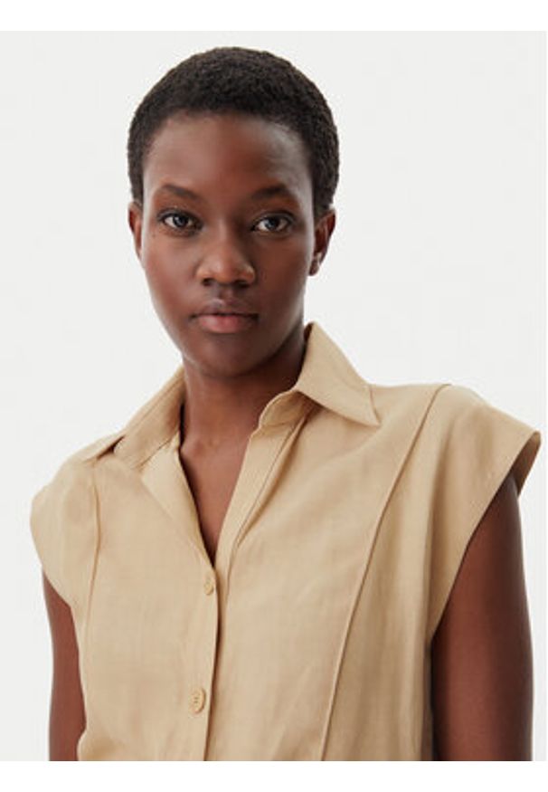 KAOS Kombinezon RP1CO043 1083 Beżowy Regular Fit. Kolor: beżowy. Materiał: wiskoza