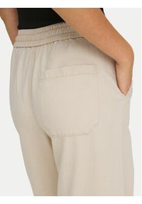 only - ONLY Spodnie materiałowe Maisa 15367380 Beżowy Wide Leg. Kolor: beżowy. Materiał: bawełna #4