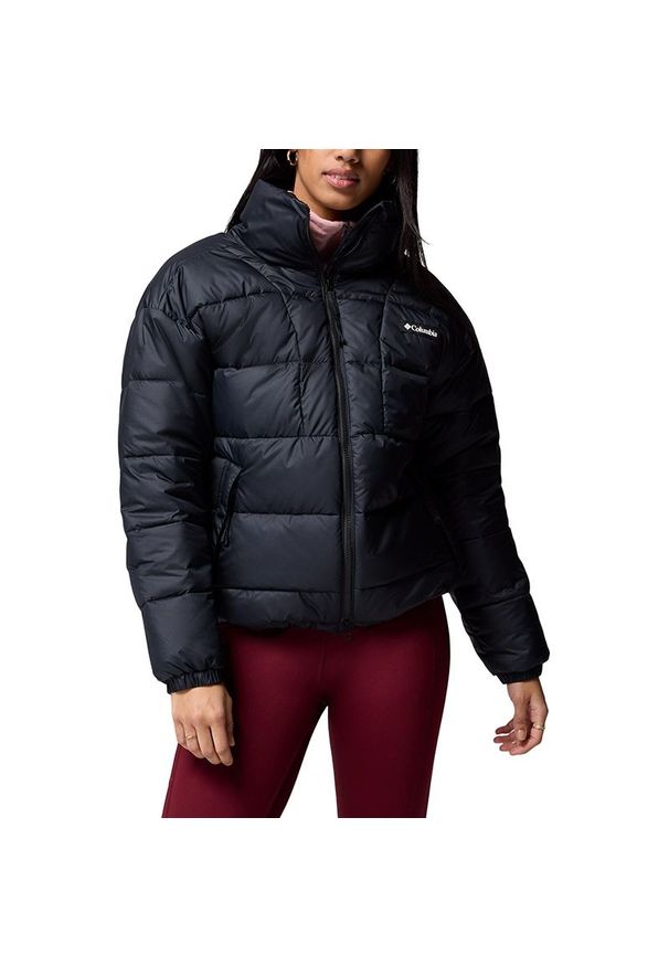 columbia - Kurtka damska Columbia Pike Lake 2133594010 - czarna. Kolor: czarny. Materiał: poliester, materiał, puch. Technologia: Omni-Heat (Columbia). Sezon: zima