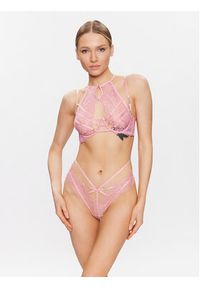 Hunkemöller Biustonosz z fiszbiną Roxanne 201009 Różowy. Kolor: różowy. Materiał: syntetyk