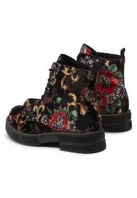 Rieker Trzewiki 72010-90 Czarny. Kolor: czarny. Materiał: materiał #2