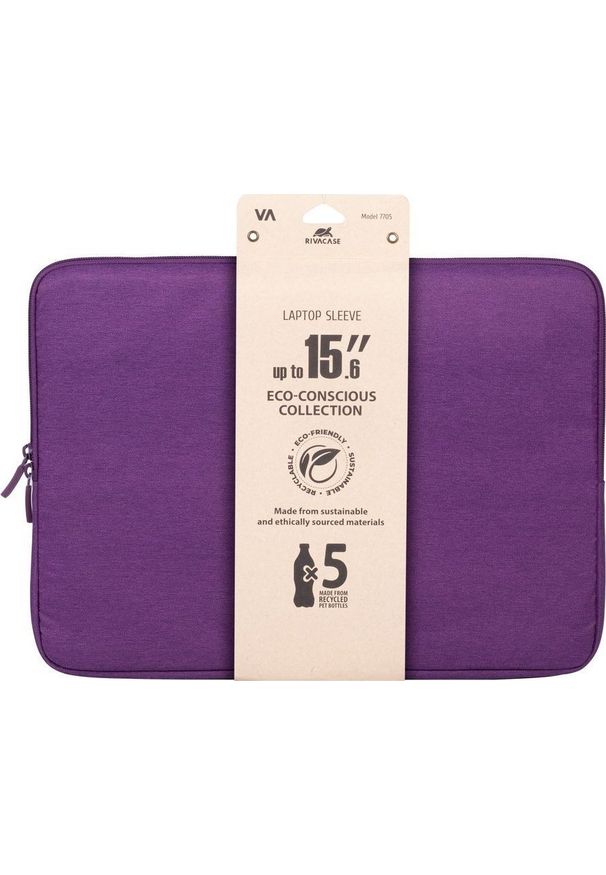 Etui RivaCase Nešiojamo kompiuterio dėklas SUZUKA ECO 15.6"/7705 VIOLET RIVACASE