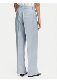 Weekend Max Mara Spodnie materiałowe Malizia 2615131112 Niebieski jasny Regular Fit. Kolor: niebieski. Materiał: len #4