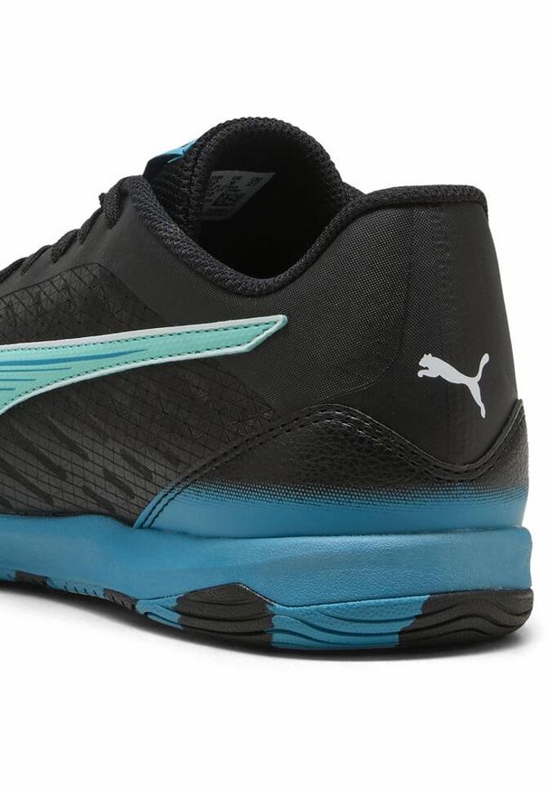 Puma - Halowe buty piłkarskie IBERO IV PUMA Black Aquatic Tropical Blue White Green. Kolor: biały, wielokolorowy, niebieski, czarny. Sport: piłka nożna