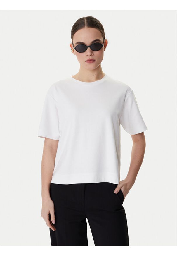 Weekend Max Mara T-Shirt Multid 2615941031 Biały Relaxed Fit. Kolor: biały. Materiał: bawełna