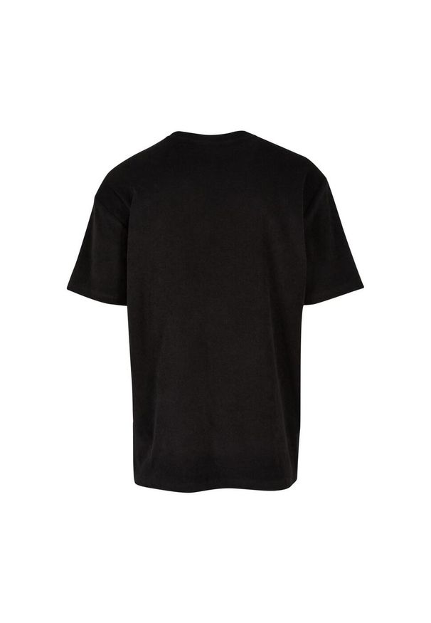Urban Classics - T-shirt Męski Tkanina Ręcznikowa. Kolor: czarny. Materiał: tkanina