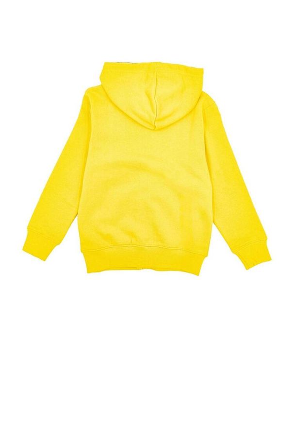 LEONE 1947 APPAREL - Dziecięca bluza z kapturem Basic Leone zapinana na zamek na całej długości. Typ kołnierza: kaptur. Kolor: żółty. Sport: joga i pilates
