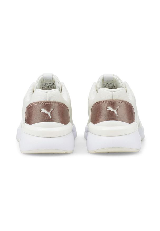 Buty do biegania damskie Puma Rose Raw Metallics. Zapięcie: sznurówki. Kolor: biały, żółty, wielokolorowy. Materiał: guma, syntetyk, tkanina, materiał. Szerokość cholewki: normalna
