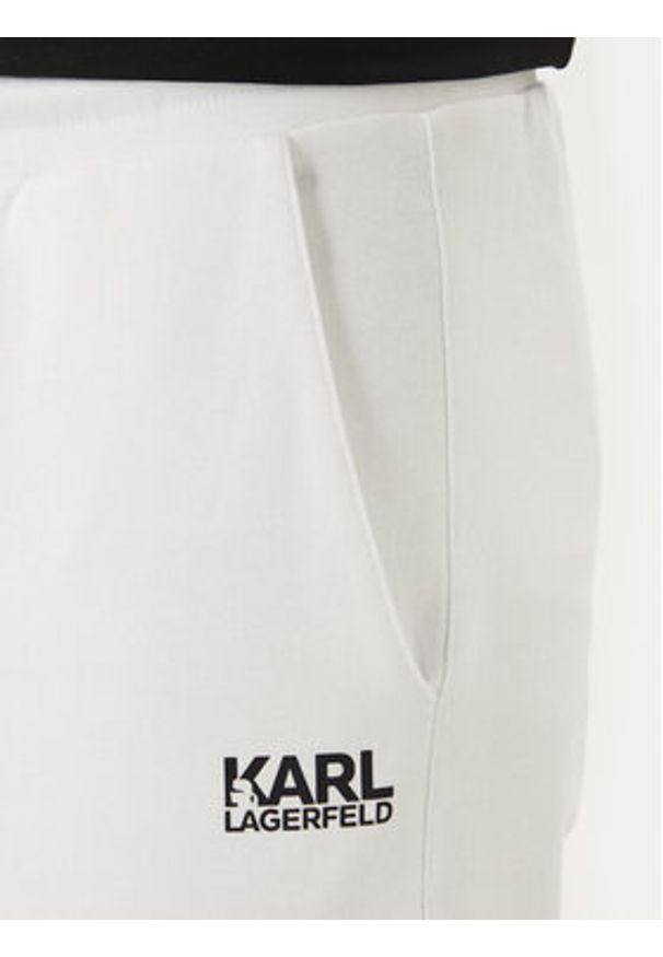 Karl Lagerfeld - KARL LAGERFELD Szorty sportowe 705783 562917 Biały Regular Fit. Kolor: biały. Materiał: bawełna. Styl: sportowy