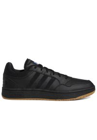 Adidas - Buty adidas Hoops 3.0 Low Classic Vintage GY4727 - czarne. Kolor: czarny. Materiał: guma, skóra, syntetyk. Szerokość cholewki: normalna #1