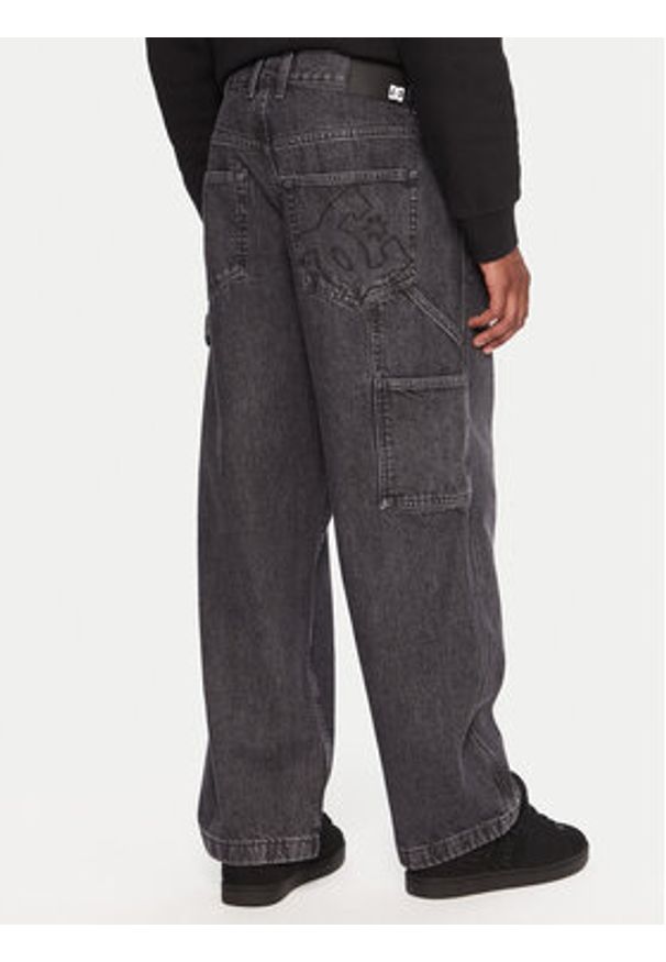 DC Jeansy Worker Carpenter Bac EDYDP03432 Czarny Baggy Fit. Kolor: czarny