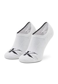 Calvin Klein Jeans Skarpety stopki męskie 701218733 Biały. Kolor: biały. Materiał: materiał