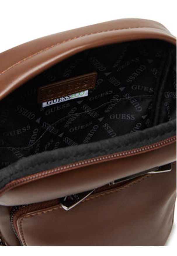 Guess Plecak 175891 Brązowy. Kolor: brązowy. Materiał: skóra