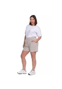 Szare Modne Damskie Szorty Moraj. Okazja: na co dzień. Kolor: szary. Materiał: materiał. Sezon: lato. Styl: casual, elegancki #3