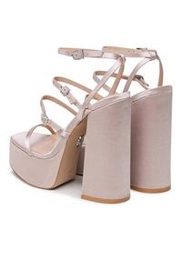 Steve Madden Sandały Elavator SM11002313-306 Beżowy. Kolor: beżowy. Materiał: materiał