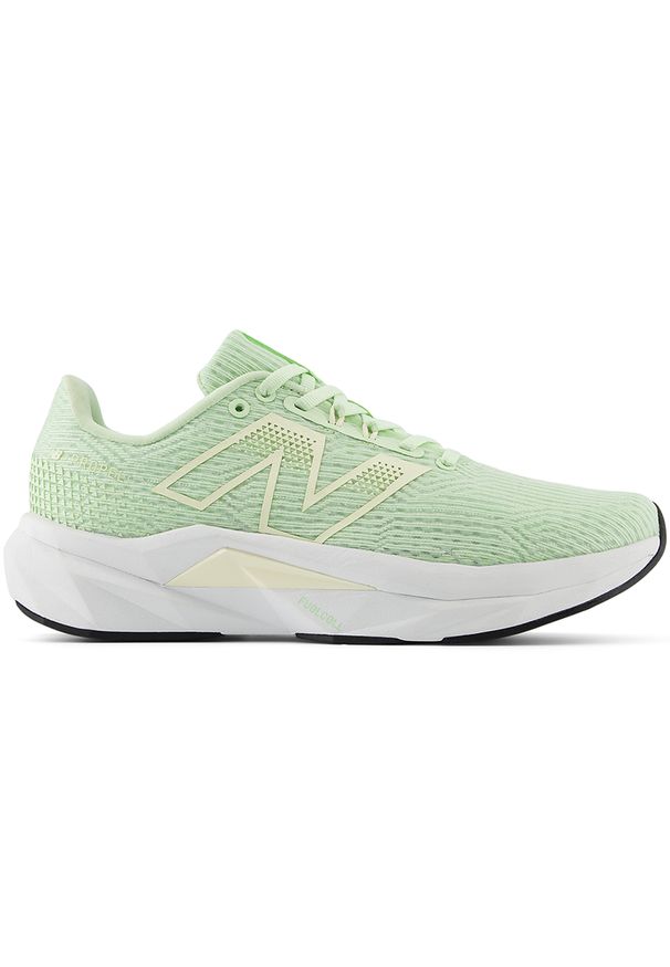 Buty damskie New Balance FuelCell Propel v5 WFCPRCP5 – miętowe. Okazja: na co dzień. Kolor: miętowy. Materiał: poliester, materiał, syntetyk, guma. Szerokość cholewki: normalna. Sport: fitness, bieganie