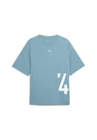 Puma - Męska koszulka treningowa Graphics o kroju oversize PUMA. Kolor: niebieski. Sport: fitness #1