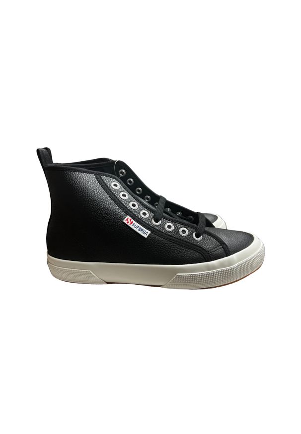 Sneakersy damskie Superga 2750 Mid Tumbled Leather. Kolor: wielokolorowy, biały, czarny