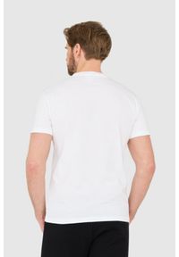 DSQUARED2 Biały bawełniany t-shirt z małym logo. Kolor: biały. Materiał: bawełna #4