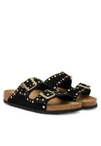 Birkenstock Klapki Arizona Rivet 1030348 Czarny. Kolor: czarny. Materiał: skóra, zamsz #4