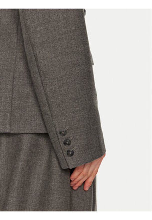 Herskind Marynarka Wasty 5399140 Szary Relaxed Fit. Kolor: szary. Materiał: wełna