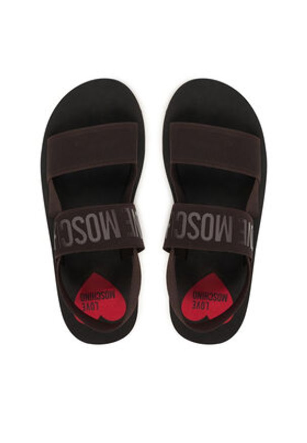 Love Moschino - LOVE MOSCHINO Sandały JA16033G0OJN7203 Brązowy. Kolor: brązowy. Materiał: materiał