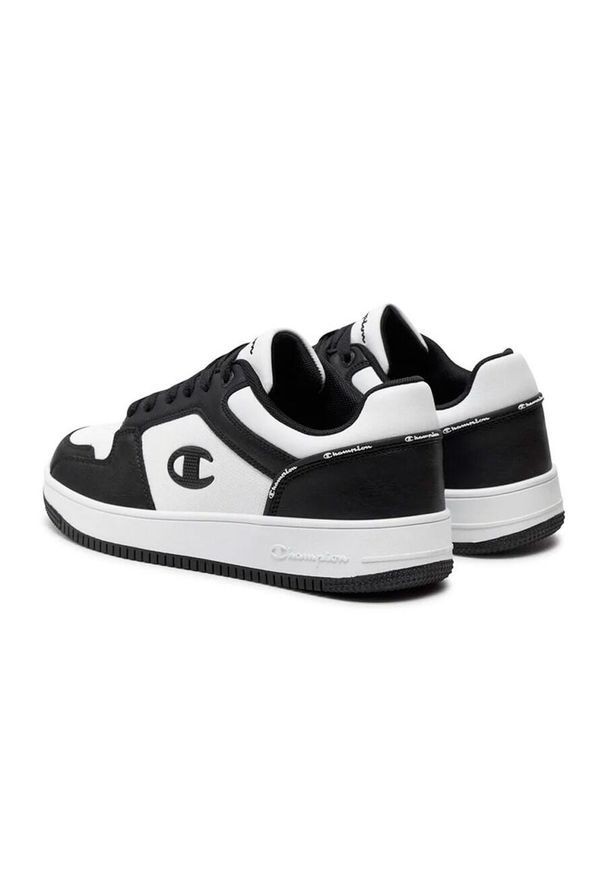 Champion - Buty na co dzień dziecięce CHAMPION REBOUND LOW na rzepy. Okazja: na co dzień. Zapięcie: rzepy. Kolor: czarny. Materiał: materiał, syntetyk, tkanina
