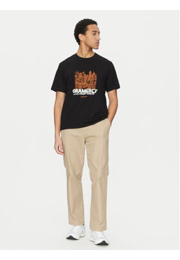 Jack & Jones - Jack&Jones T-Shirt Boston 12272981 Czarny Relaxed Fit. Kolor: czarny. Materiał: bawełna