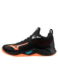 Buty do siatkówki Mizuno Wave Dimension. Kolor: czerwony, wielokolorowy, czarny. Model: Mizuno Wave. Sport: siatkówka