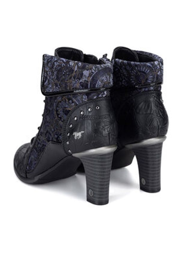 Mustang Botki 1335-506 Czarny. Kolor: czarny. Materiał: materiał