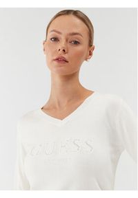 Guess Sweter W3BR24 Z2NQ2 Écru Regular Fit. Materiał: wiskoza #5