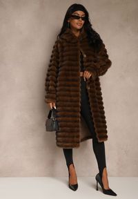 Renee - Czarne Klasyczne Legginsy High Waist z Zapiętkami i Ociepleniem Serafeia. Stan: podwyższony. Kolor: czarny. Materiał: koronka. Styl: klasyczny #6