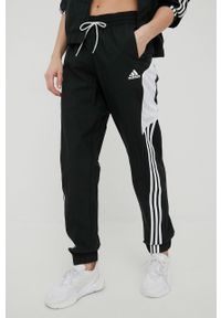 adidas Performance dres HD9029 damski kolor czarny. Kolor: czarny. Materiał: dresówka #2