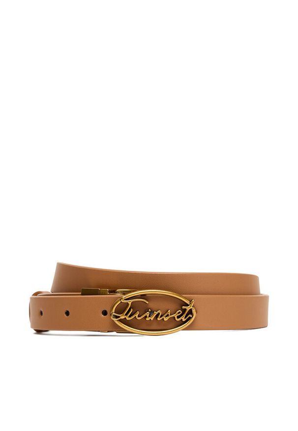 TwinSet - Pasek Damski TWINSET. Kolor: beżowy