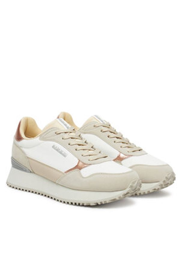 Napapijri Sneakersy Astra NP0A4IQB Beżowy. Kolor: beżowy. Materiał: materiał