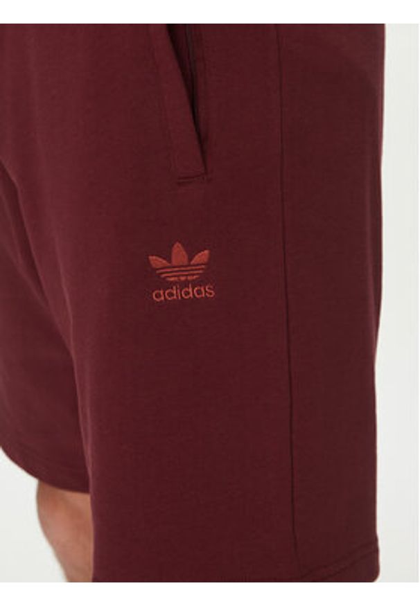 Adidas - adidas Szorty sportowe Essentials Trefoil JD2436 Czerwony Regular Fit. Kolor: czerwony. Materiał: bawełna. Styl: sportowy