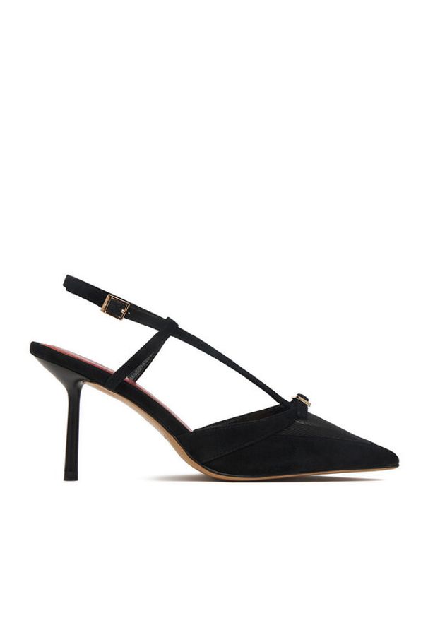 Eva Minge Szpilki EO-MARY-01 Czarny. Kolor: czarny. Materiał: zamsz, skóra. Obcas: na szpilce