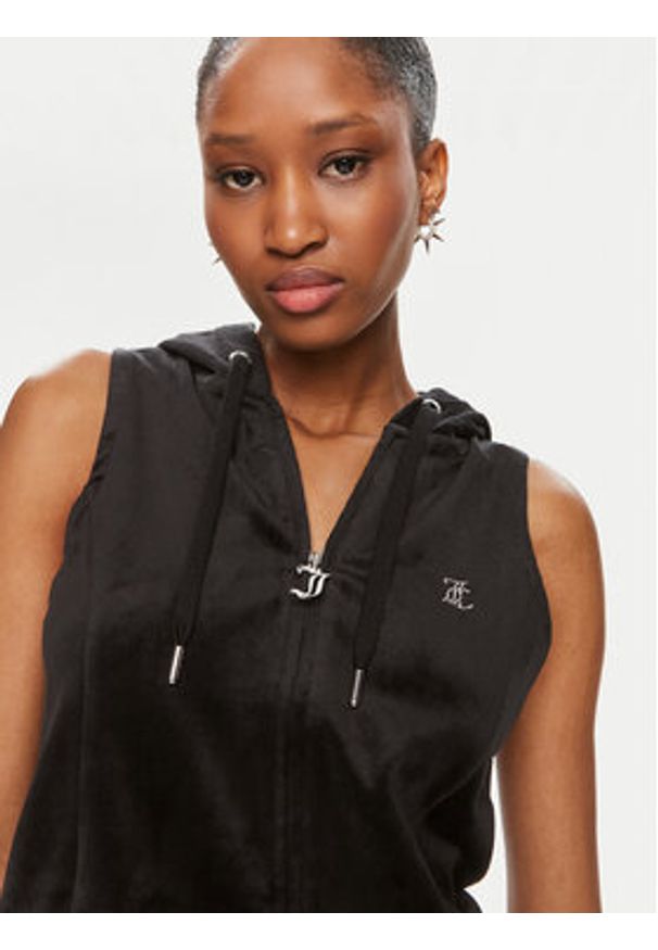 Juicy Couture Bluza Gilly JCWGL23308 Czarny Regular Fit. Kolor: czarny. Materiał: syntetyk