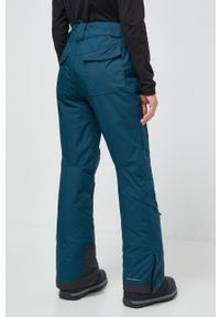 columbia - Columbia spodnie kolor zielony. Kolor: turkusowy. Materiał: puch. Technologia: Omni-Heat (Columbia). Sezon: zima. Sport: narciarstwo, snowboard #3