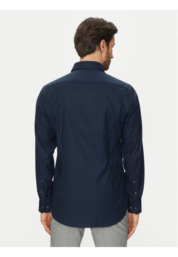 Michael Kors Koszula MD0MD91514 Granatowy Slim Fit. Kolor: niebieski. Materiał: bawełna