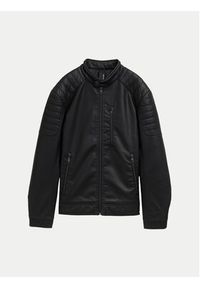 Tom Tailor Kurtka z imitacji skóry 1044100 Czarny Regular Fit. Kolor: czarny. Materiał: skóra #3