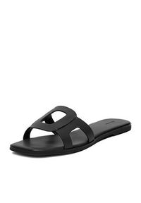 Gino Rossi - GINO ROSSI Klapki C-V2320-15-1 Czarny. Kolor: czarny. Materiał: skóra #9