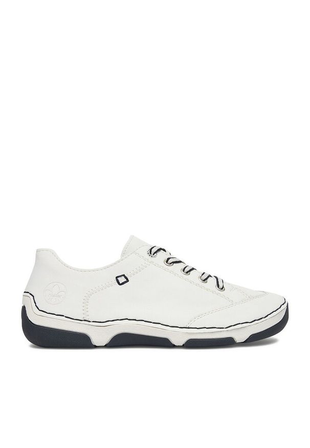 Półbuty Rieker. Kolor: biały