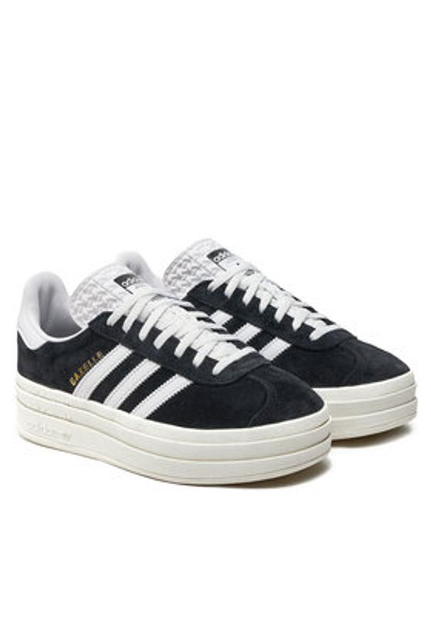 Adidas - adidas Sneakersy Gazelle Bold HQ6912 Czarny. Kolor: czarny. Materiał: zamsz, skóra. Model: Adidas Gazelle
