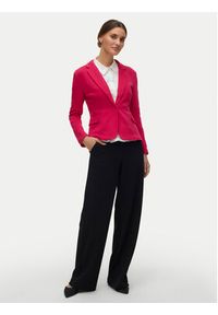 Vero Moda Marynarka Julia 10154123 Różowy Regular Fit. Kolor: różowy. Materiał: bawełna #5