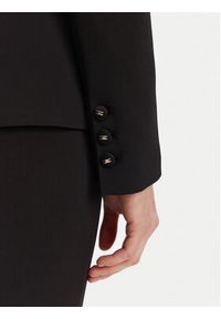 Elisabetta Franchi Marynarka GI-149-51E2 Czarny Regular Fit. Kolor: czarny. Materiał: syntetyk