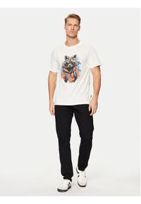 Blend T-Shirt 20717754 Biały Regular Fit. Kolor: biały. Materiał: bawełna #7